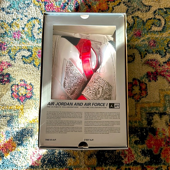 Jordan AJF 20 White/Black/Red Size: 11